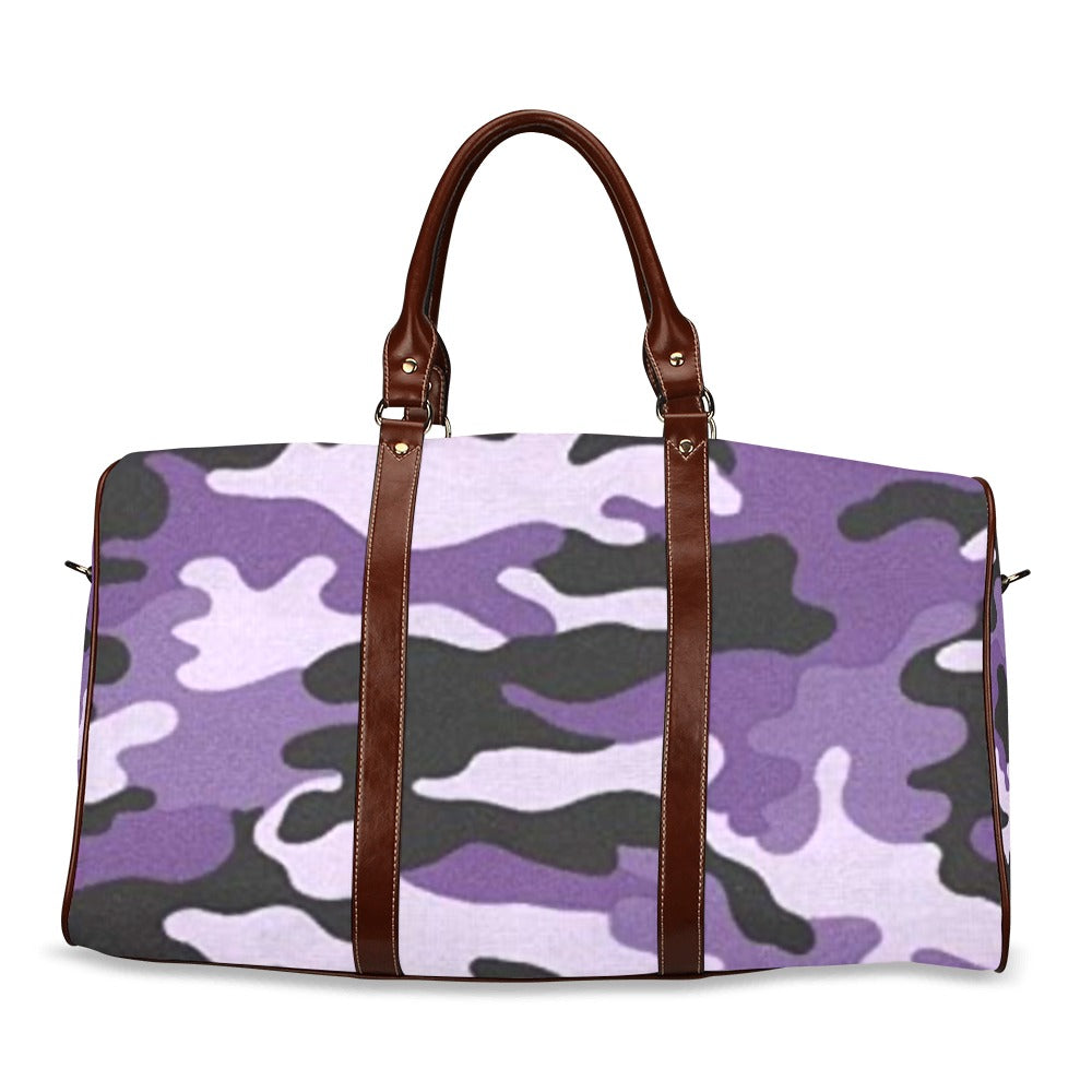 purple camo weekender Travel Bag
