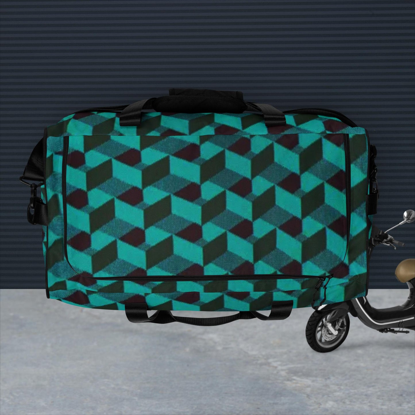 Duffle bag - optical illusion