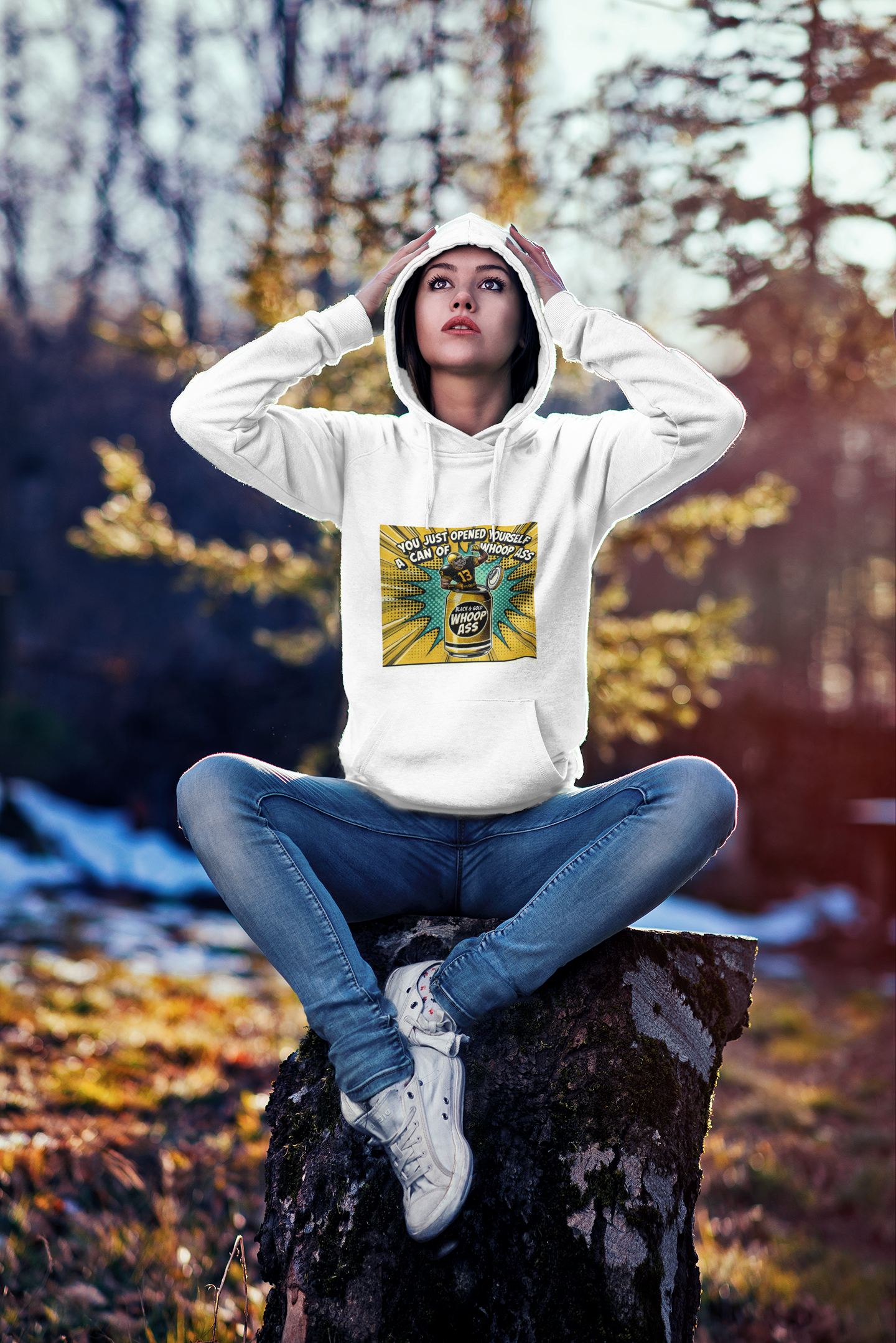can of whoop ass hoodie