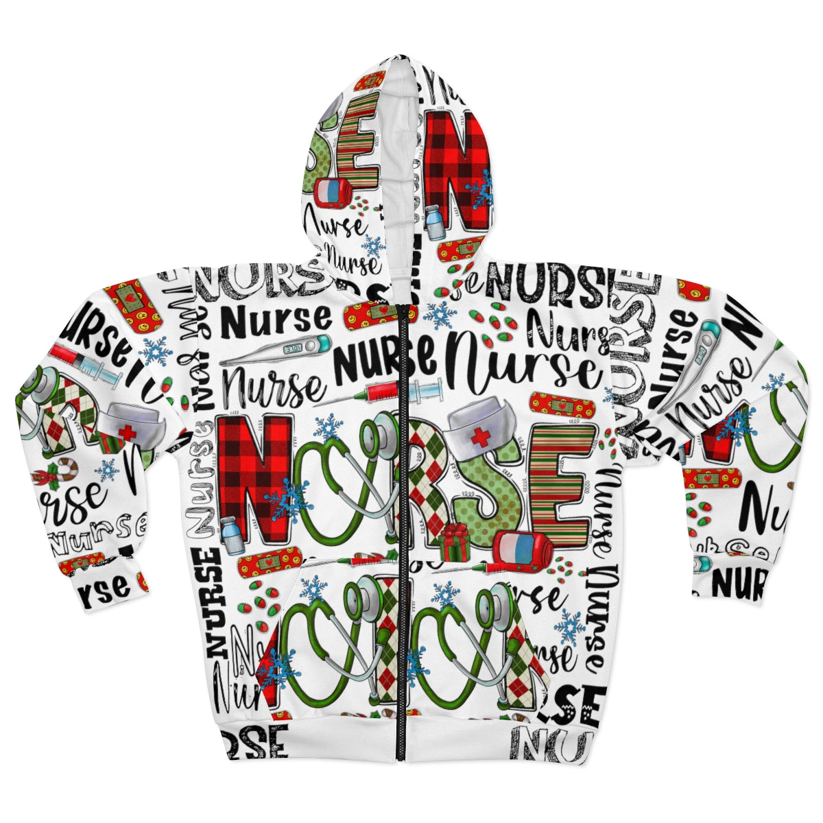 AOP Unisex Zip Hoodie