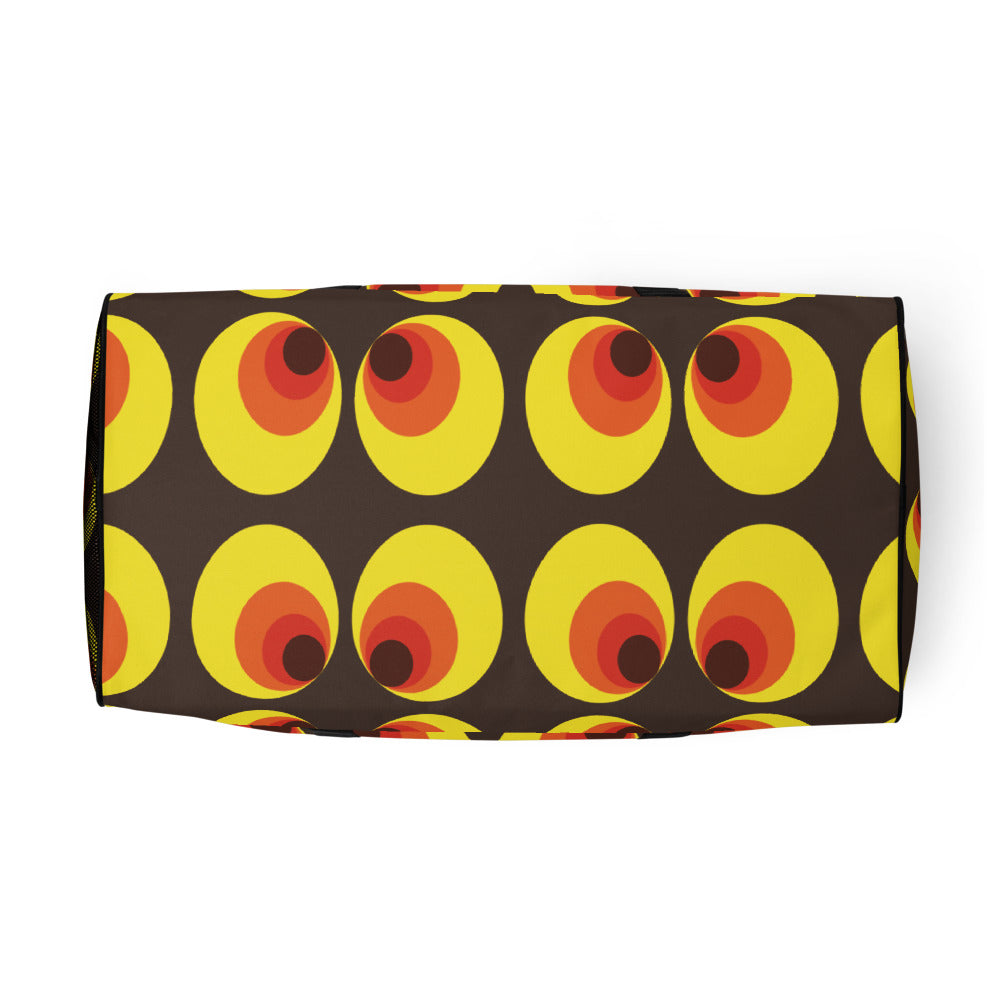 Duffle bag - YELLOW AND ORANGE CIRCLES