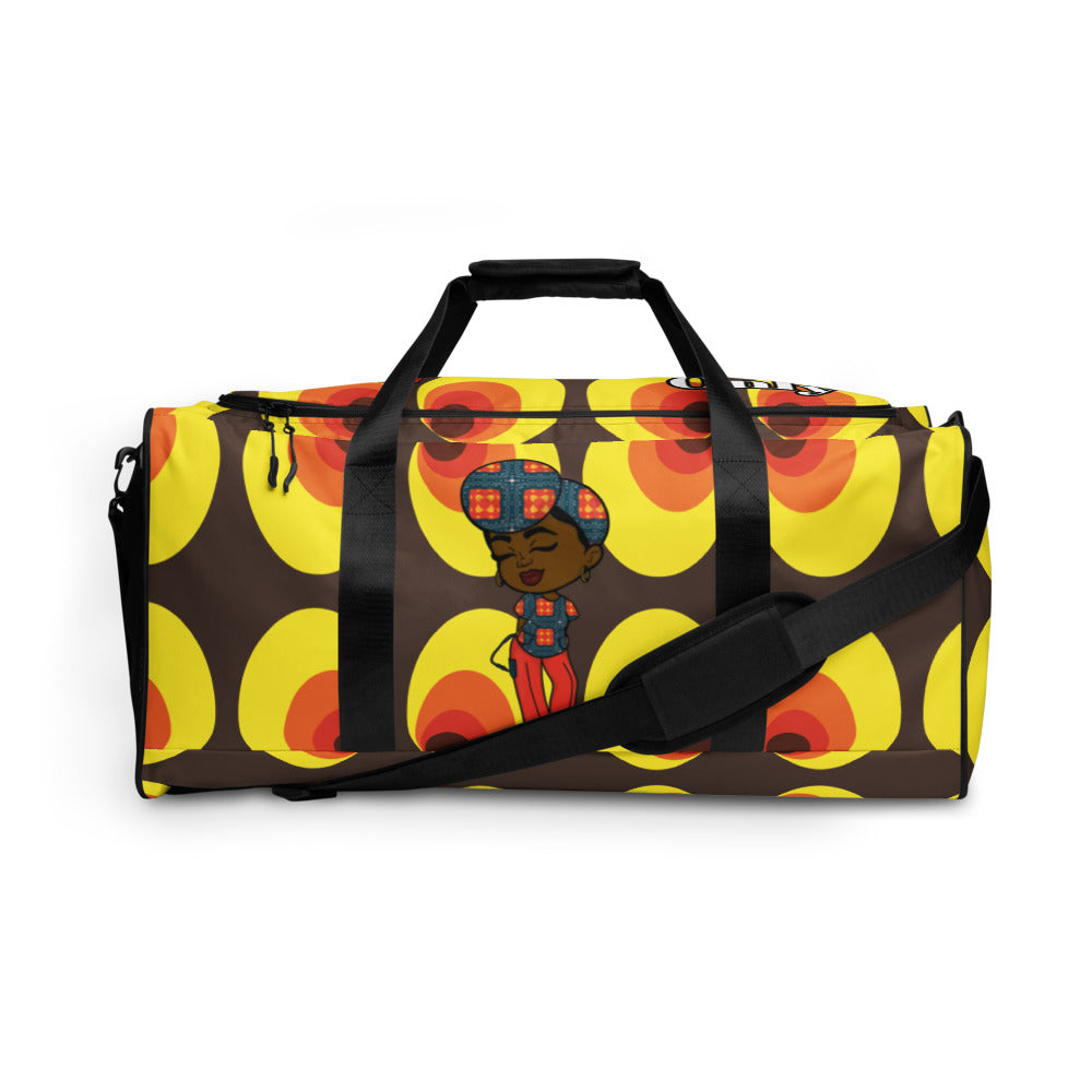 Duffle bag - YELLOW AND ORANGE CIRCLES
