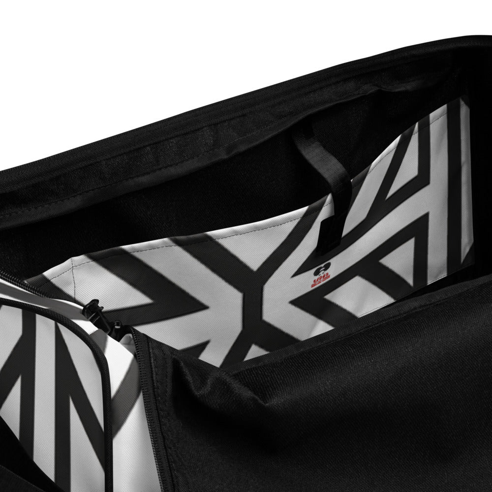 Duffle bag - BLACK AND WHITE STRIPES
