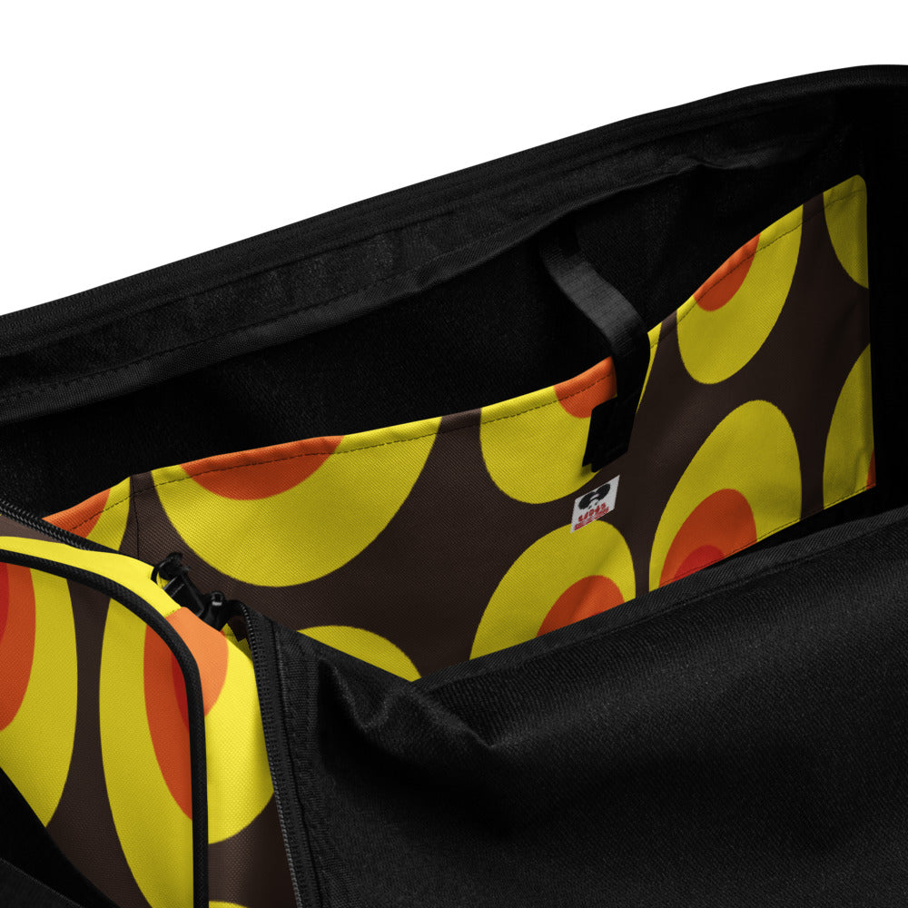 Duffle bag - YELLOW AND ORANGE CIRCLES