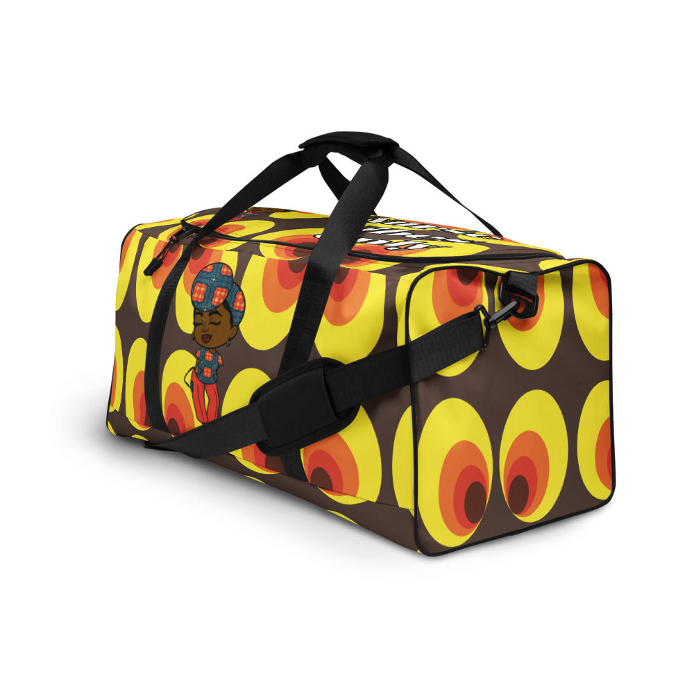Duffle bag - YELLOW AND ORANGE CIRCLES