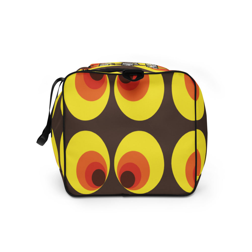 Duffle bag - YELLOW AND ORANGE CIRCLES