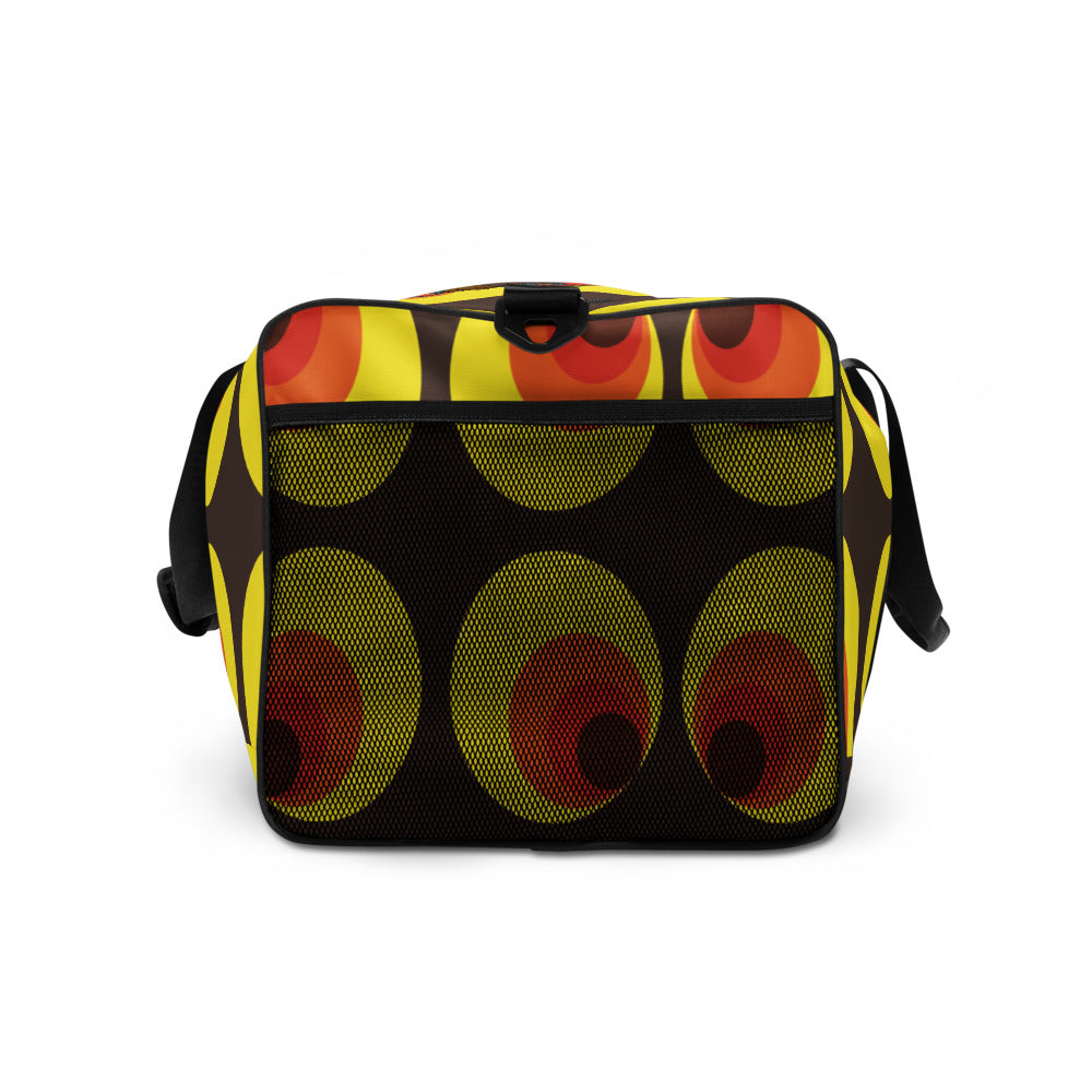 Duffle bag - YELLOW AND ORANGE CIRCLES