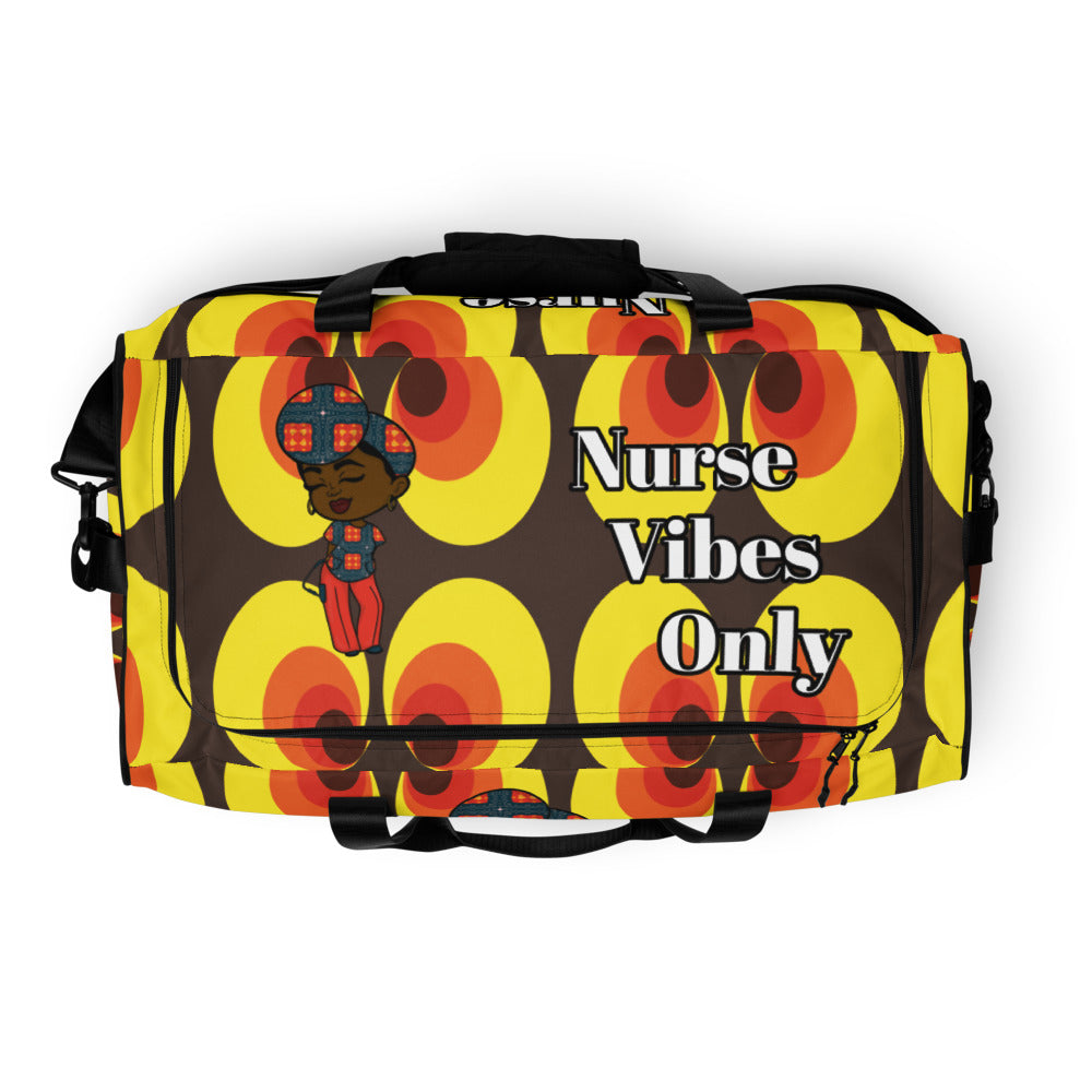 Duffle bag - YELLOW AND ORANGE CIRCLES