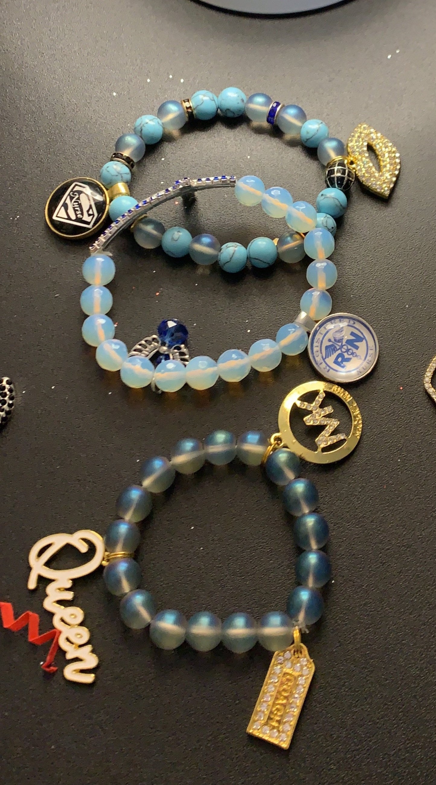 3 piece blue set