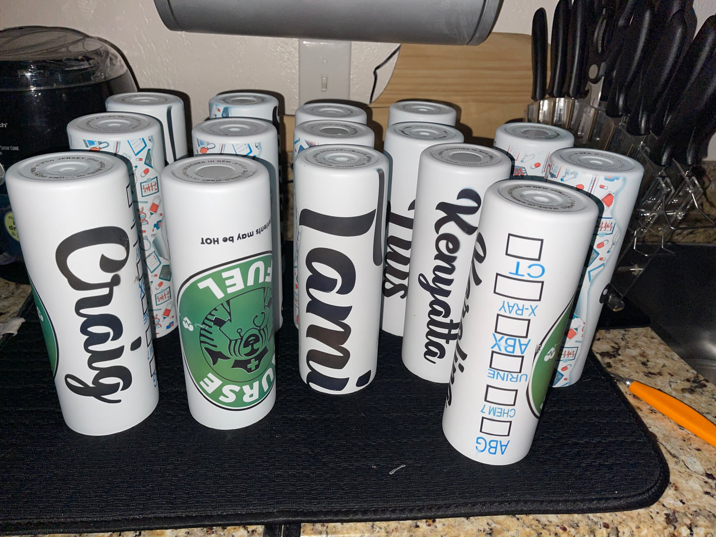 Nurse fuel water bottle