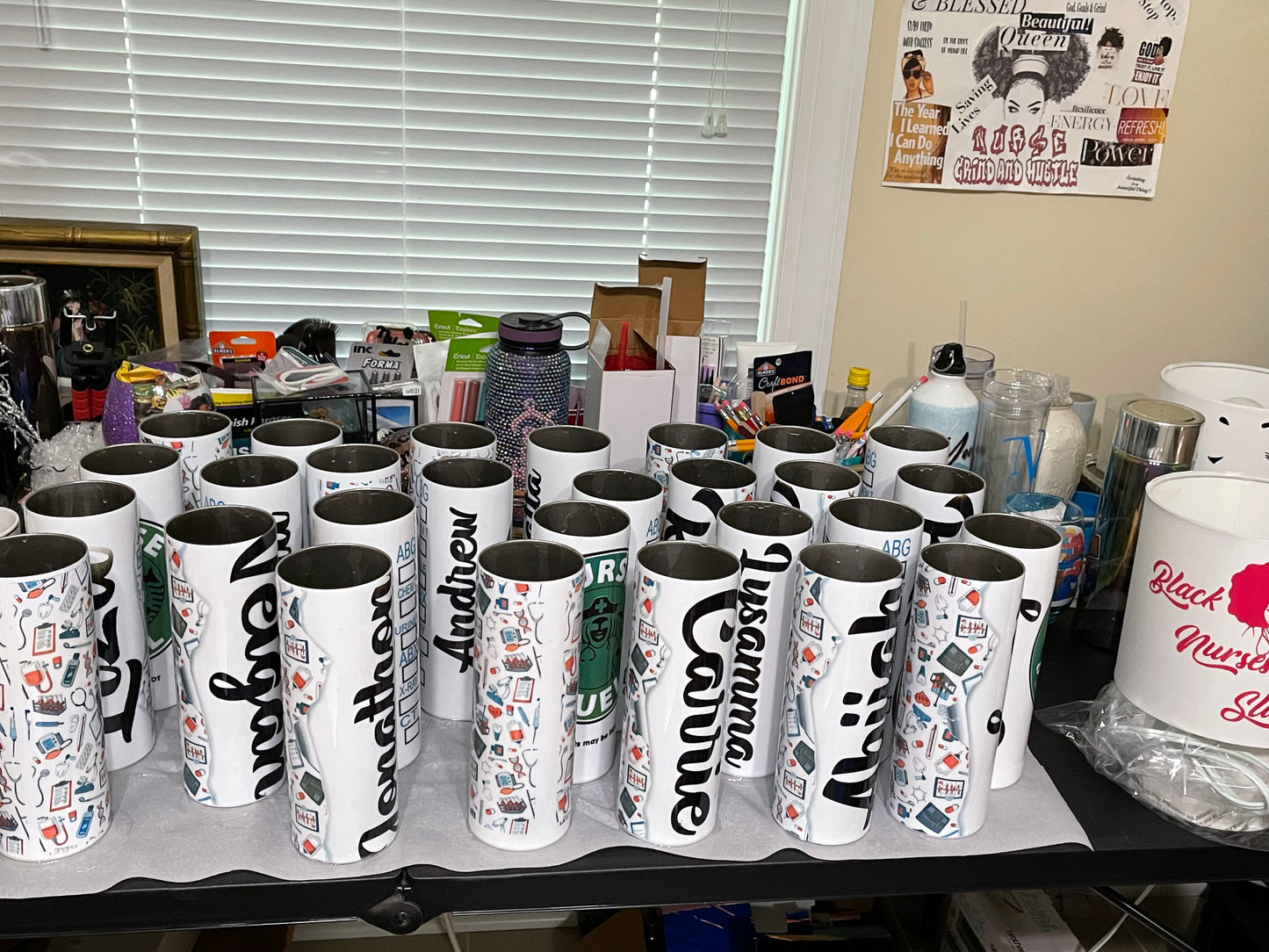 Nurse fuel water bottle