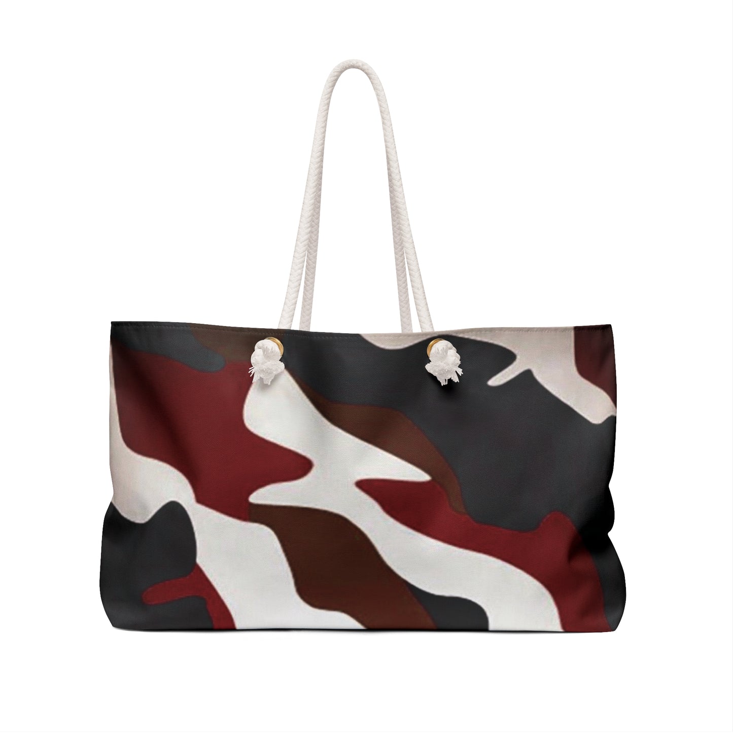 Maroon camo Weekender tote