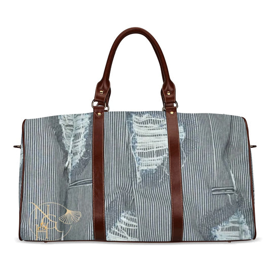 ripped denim weekender Travel Bag