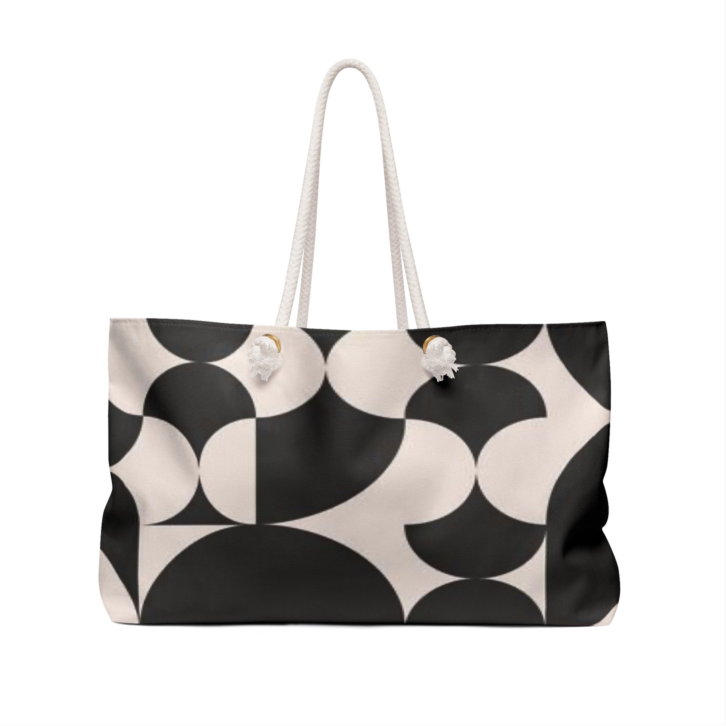 Black and White abstract Weekender Tote
