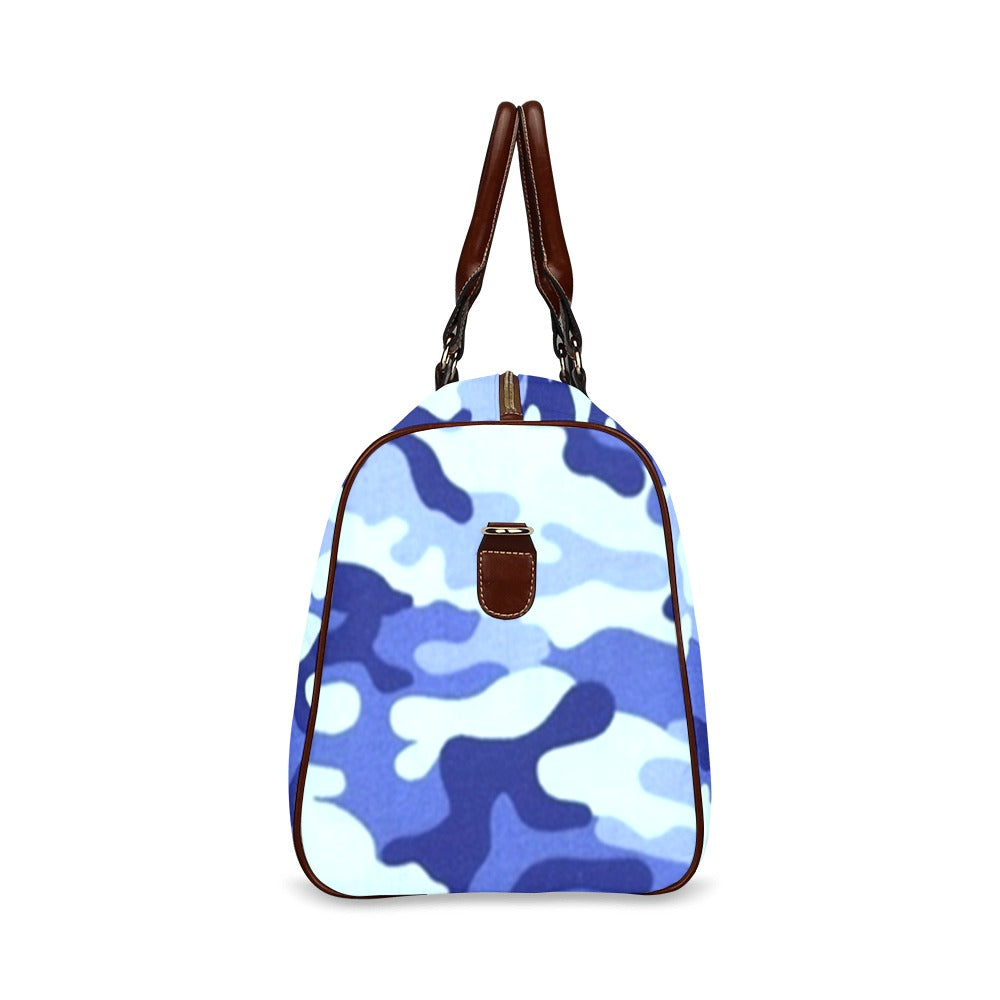 Blue camo weekender  Travel Bag/Large