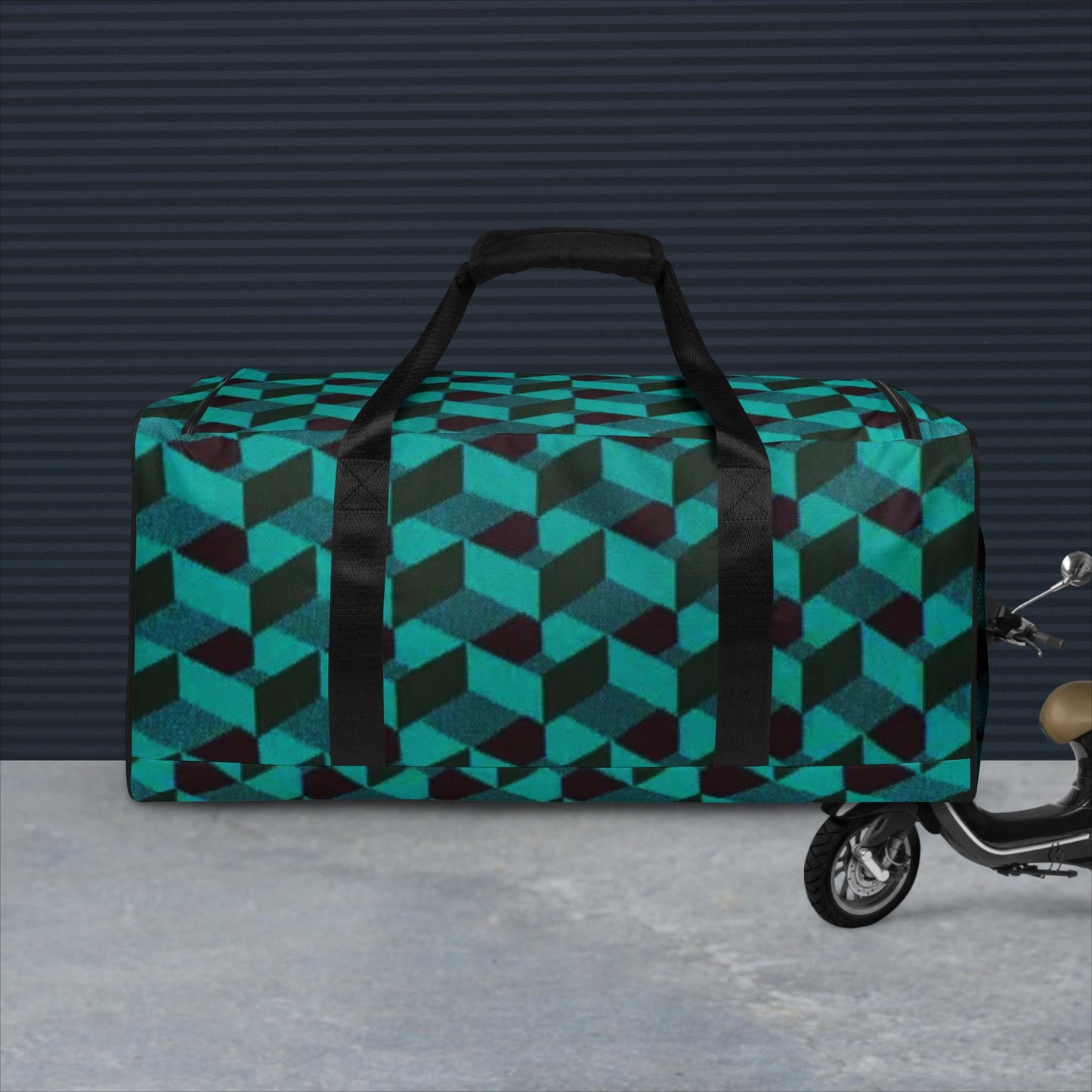 Duffle bag - optical illusion