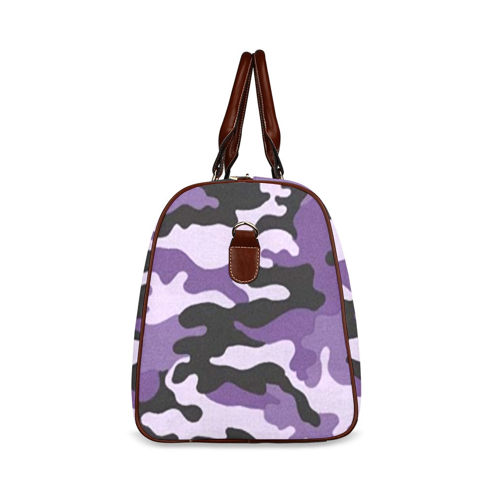 purple camo weekender Travel Bag