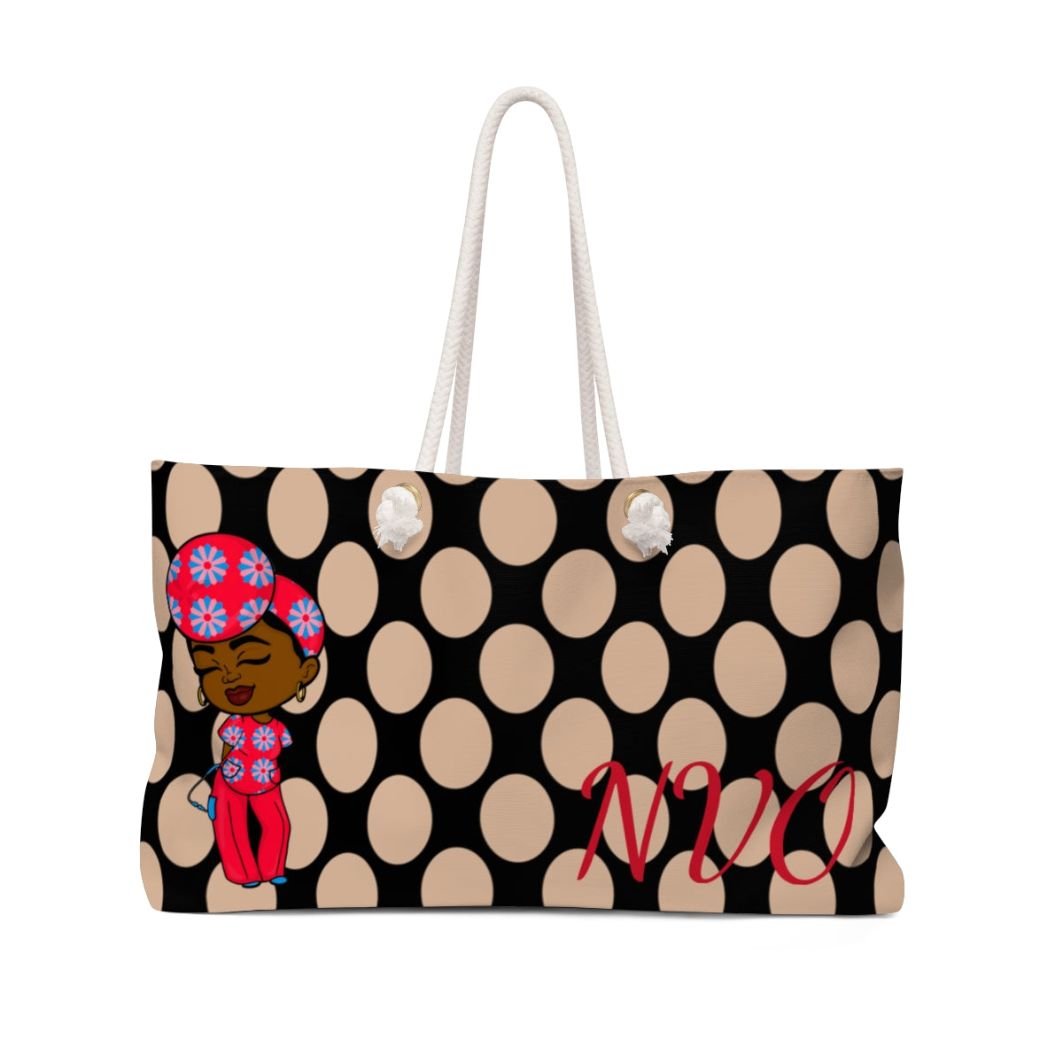 Weekender Bag brown/red