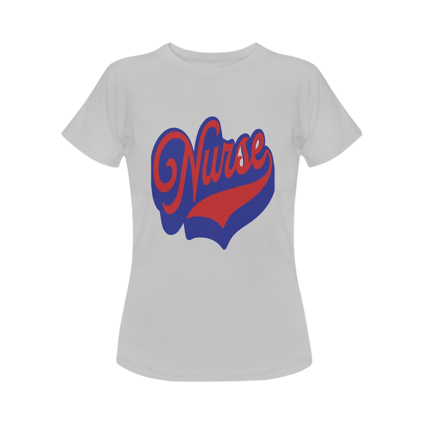 red and blue nurse collegiate style