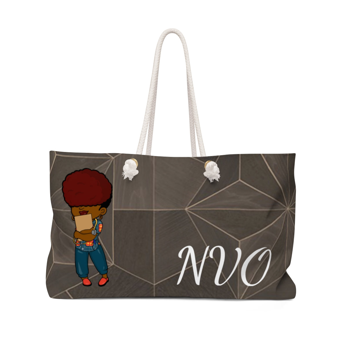 Weekender Bag grey/white