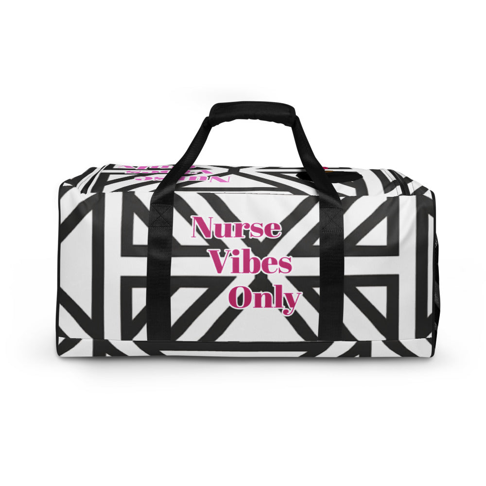 Duffle bag - BLACK AND WHITE STRIPES