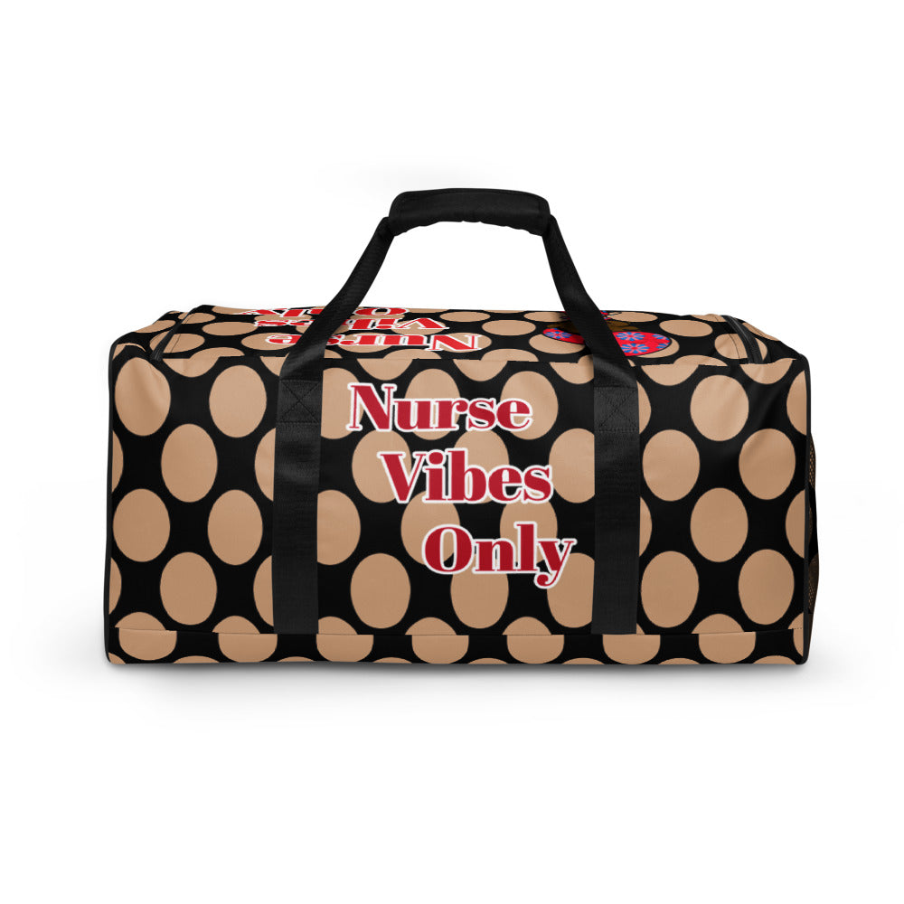 Duffle bag - BROWN POLKA DOTS