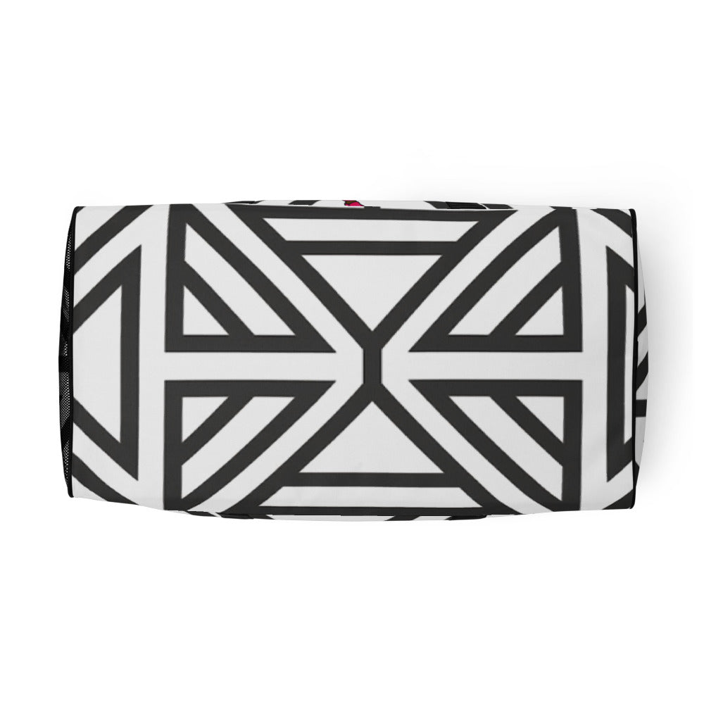 Duffle bag - BLACK AND WHITE STRIPES
