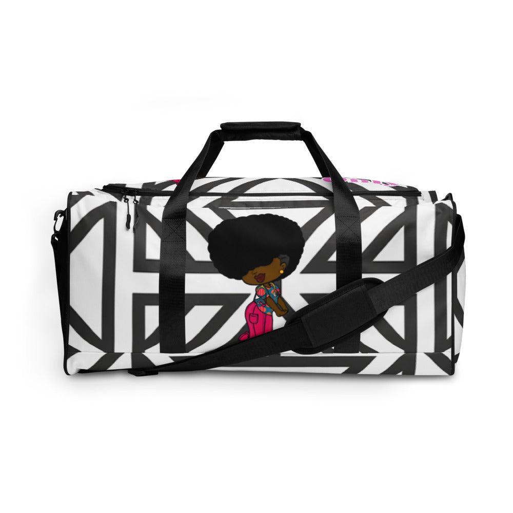 Duffle bag - BLACK AND WHITE STRIPES