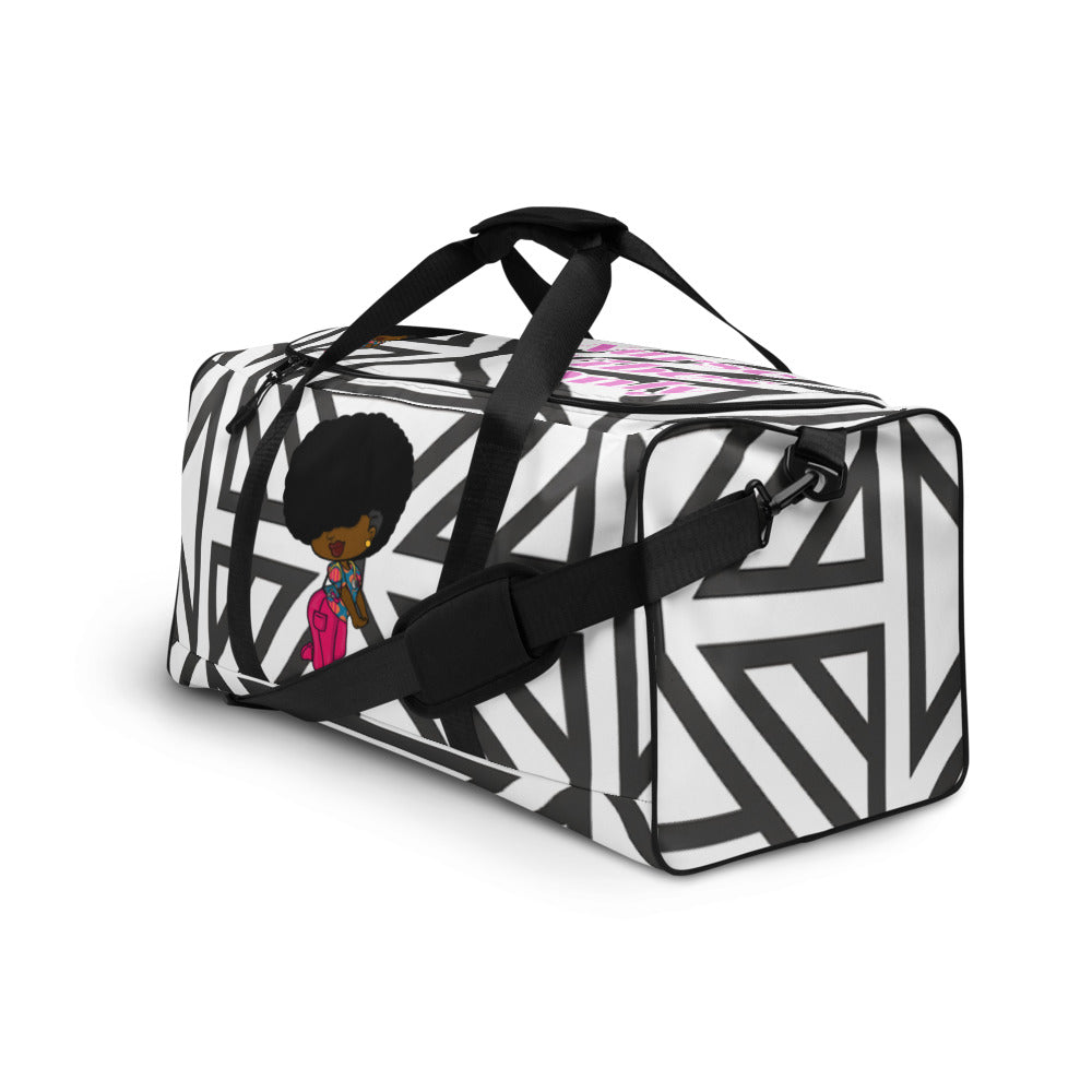 Duffle bag - BLACK AND WHITE STRIPES