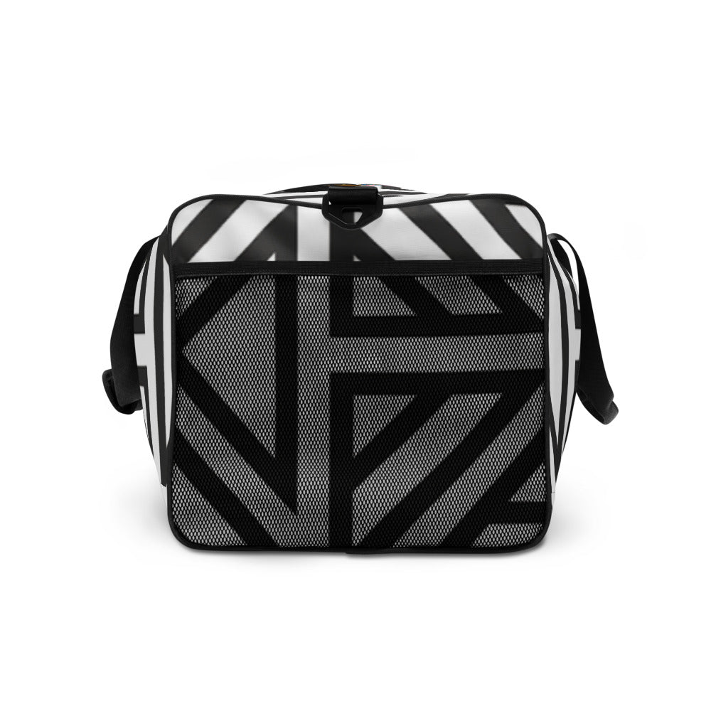 Duffle bag - BLACK AND WHITE STRIPES