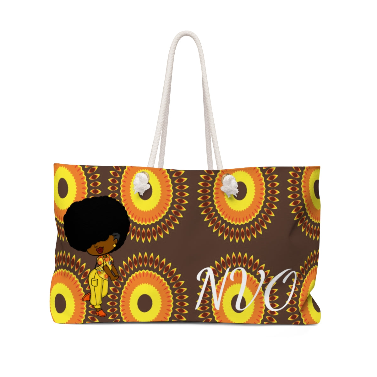 Weekender Bag brown/yellow