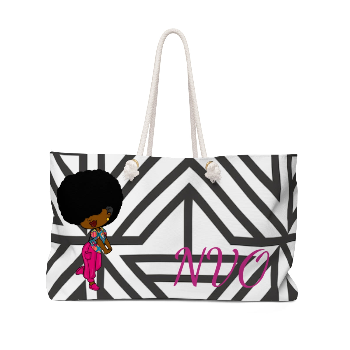 Weekender Bag black/pink